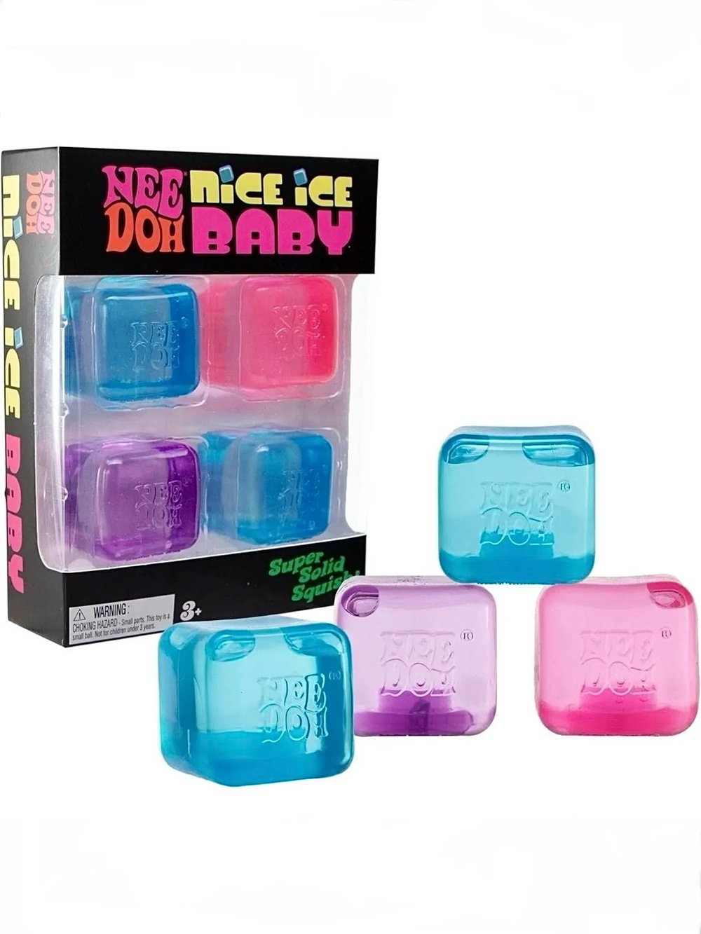 New Schylling NeeDoh Nice Ice Baby 4-Pack